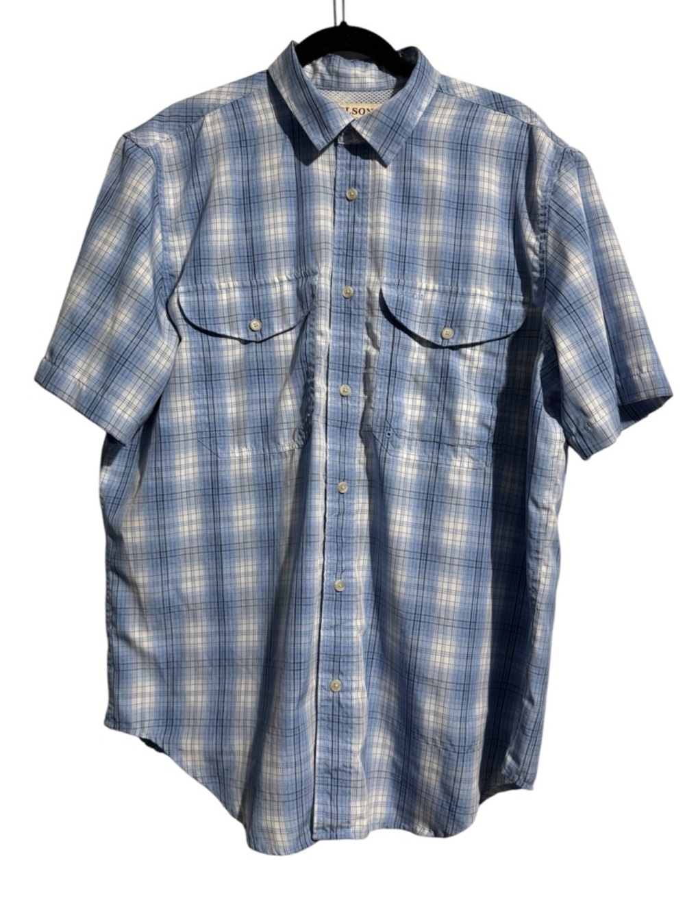 Filson Short Sleeve Plaid Shirt Approx. Men’s XL  Gorpcore Outdoor Workwear